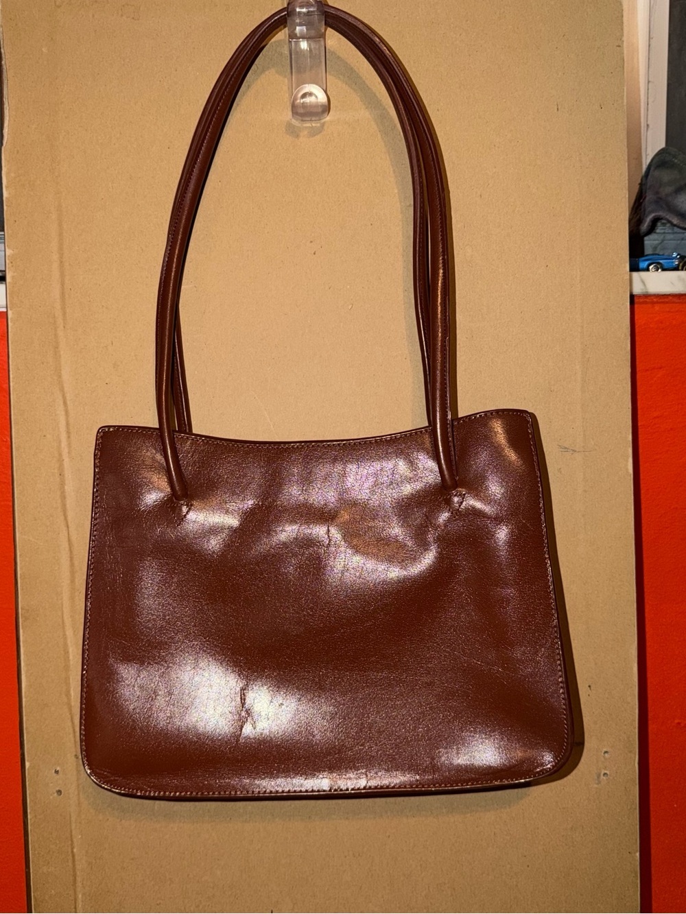 Classic Brown Leather Shoulder Bag - Timeless Women's Tote